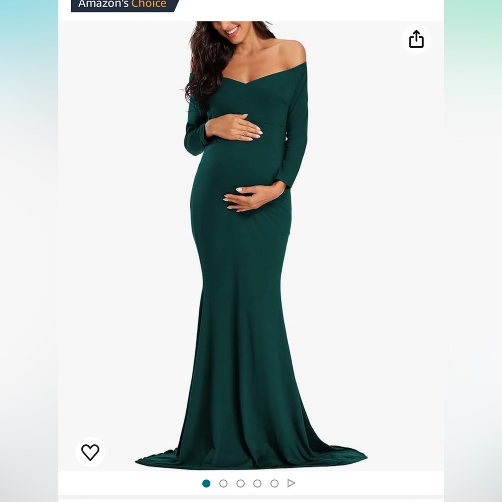 Hunter Green Maternity Dress